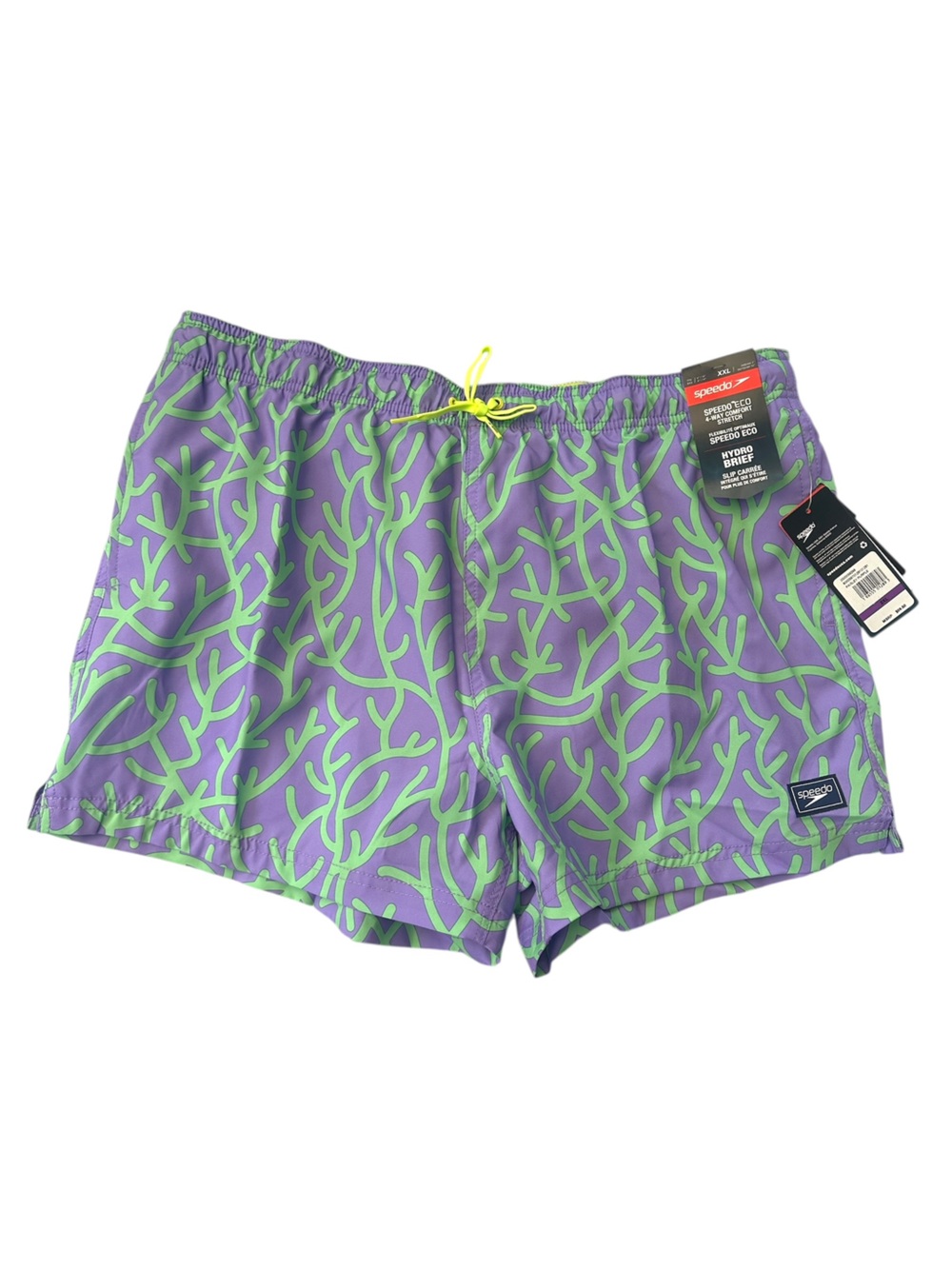 Speedo Paisley Purple Redondo Edge Volley Swim Short 2xl